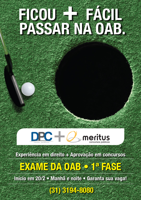 Cartaz Meritus OAB Golf