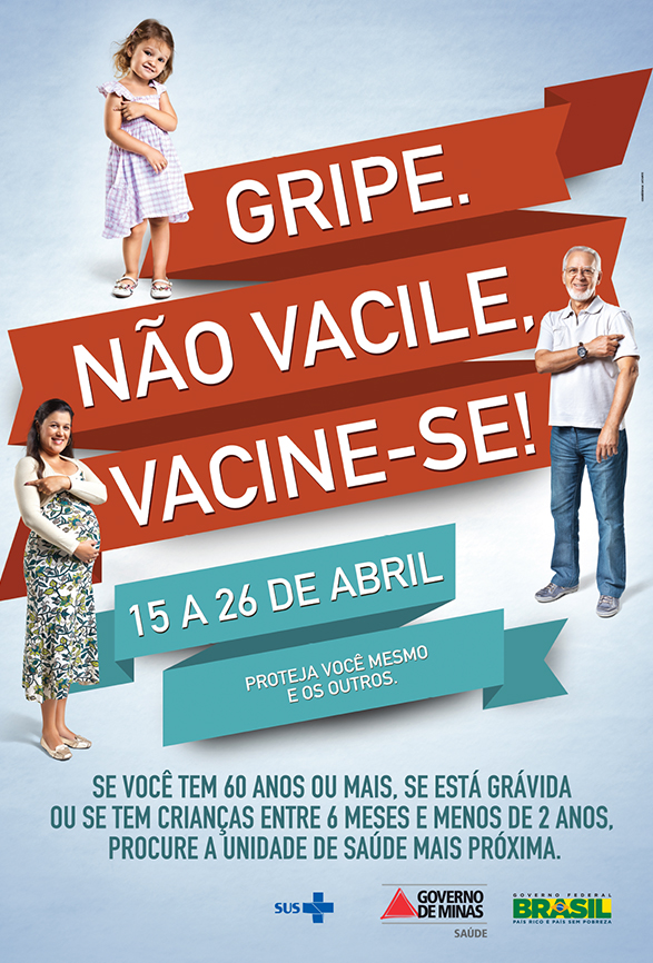 cartaz vacinação gripe