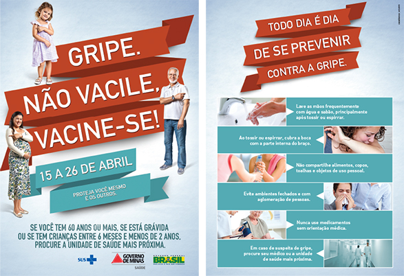 cartaz vacinação gripe