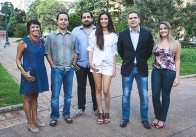 Graciela Lopes (Gerente de Contas), Juliano Sales (Diretor de Atendimento), Maurilo Andreas (Diretor de Criação), Anna Barroso, Sérgio Gariglio (Diretor de Mercado) e Sarah Serra (Assistente de Atendimento).