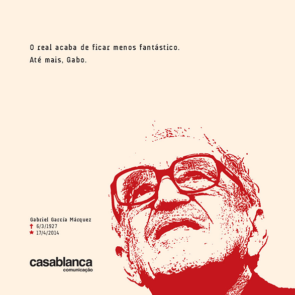Post no Facebook em homenagem a Gabriel García Márquez