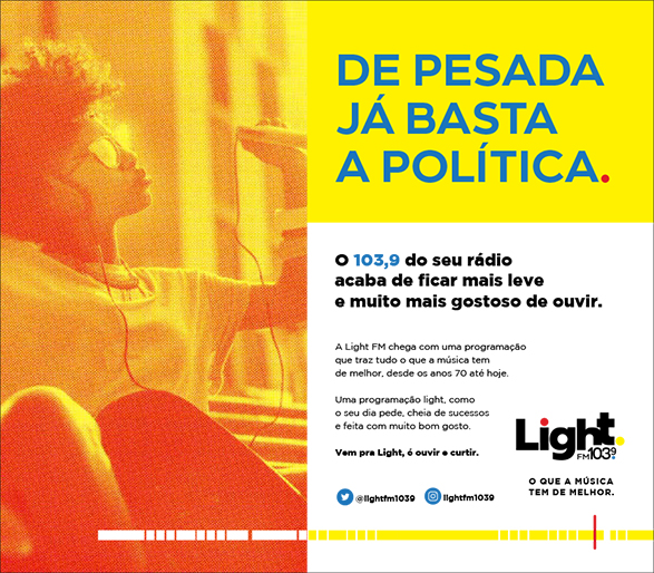 anuncio rádio Light